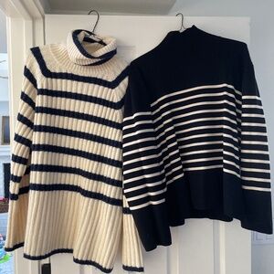 TWO H&M striped sweaters